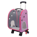 New transparent trolley bag portable breathable pet backpack